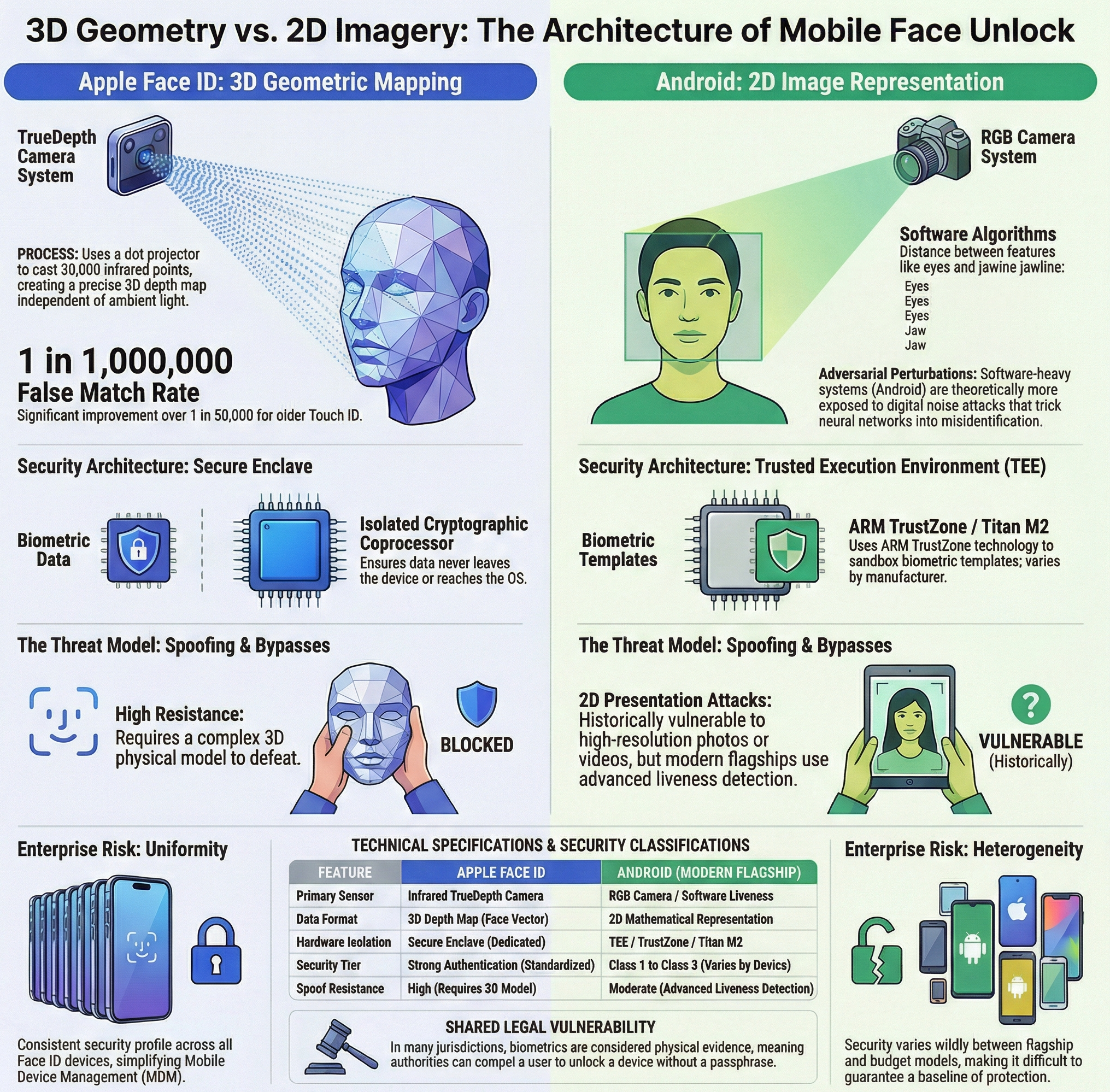 face unlock infographic