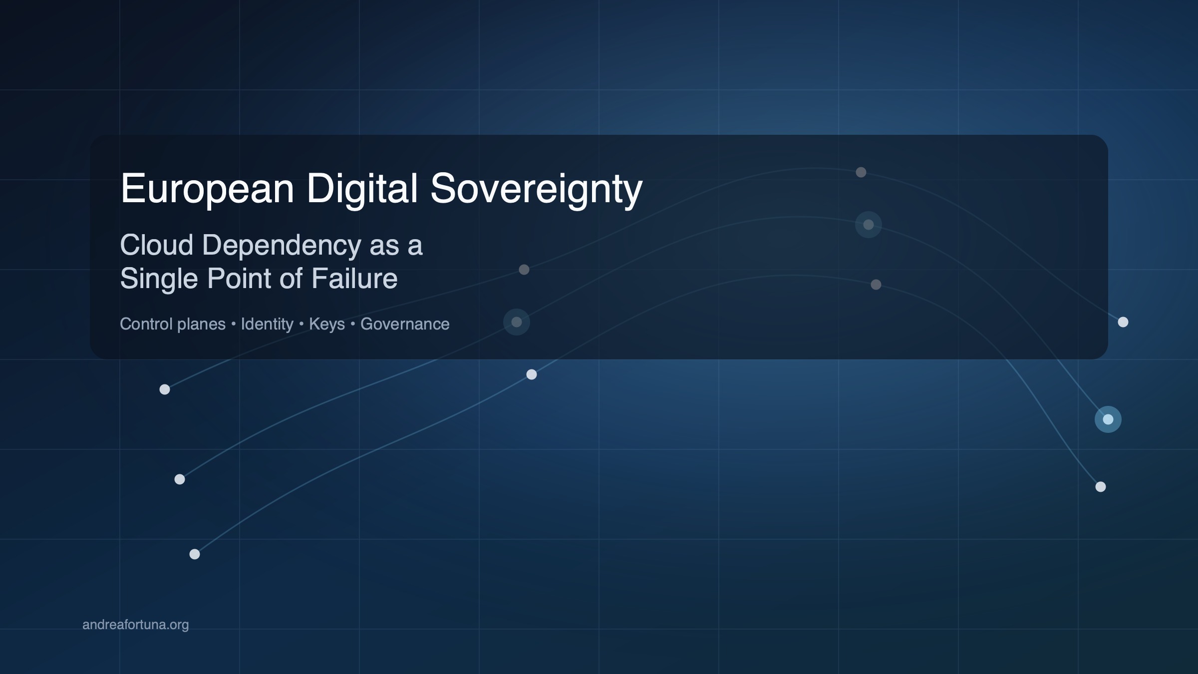 European Digital Sovereignty and Cloud Dependency